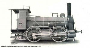 Die Lokomotive Nr. 11 "LANDWÜHRDEN" war die erste von Krauss in München gebaute Lokomotive.