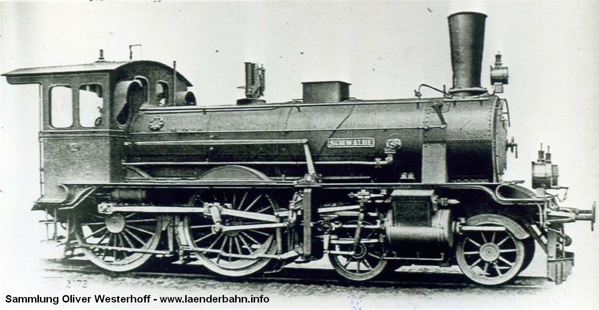 Die Lokomotive Nr. 11 "SCHWALBE", gebaut 1896 bei HANOMAG unter der Fabriknummer 2794