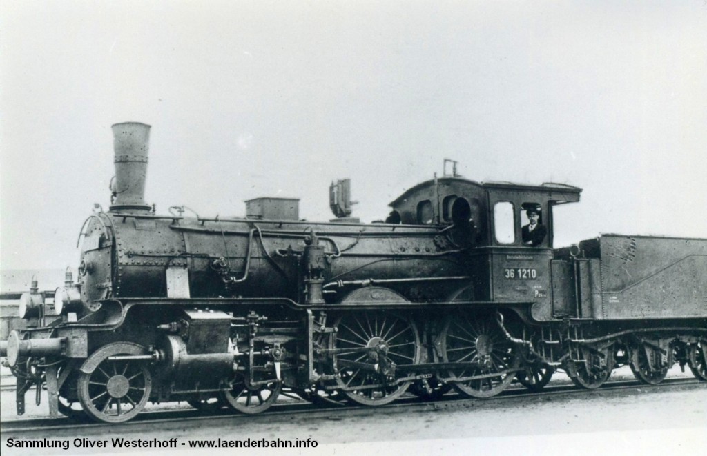 P 4.1 Nr. 132 "CONDOR" als Reichsbahnlok mit der Nummer 36 1210.