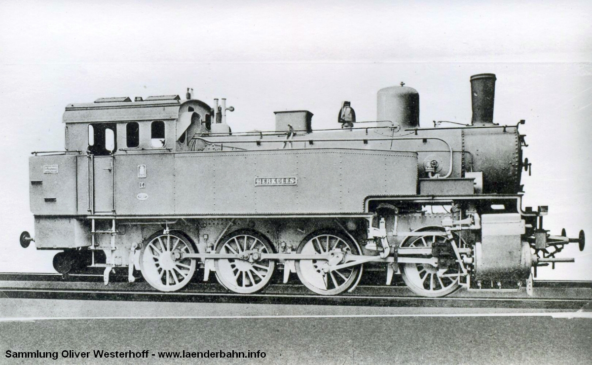 Die Lokomotive Nr. 221 "HERKULES", gebaut 1911 bei HANOMAG unter der Fabriknummer 6223
