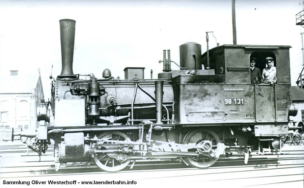 T 2 Nr. 168 "ILTIS" zur Reichsbahnzeit als 98 131.