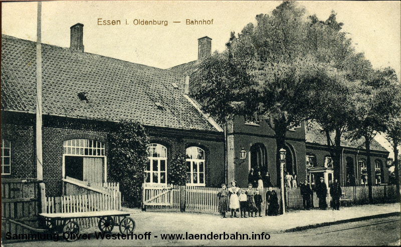 In Essen zweigte die Strecke nach Lewinghausen mit dortigem Anschluß nach Haselünne ab.