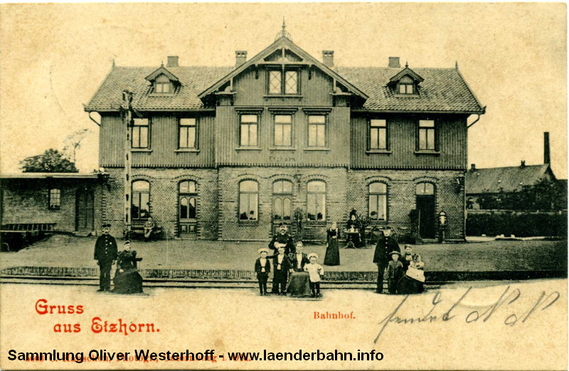 Der Bahnhof Etzhorn vor den Toren der Stadt um 1900