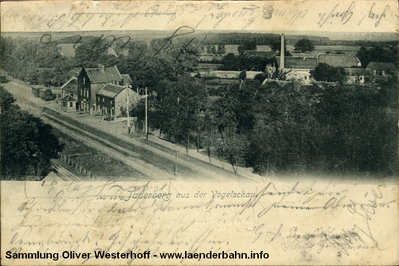 Blick auf den Bahnhof Jaderberg ca. 1900