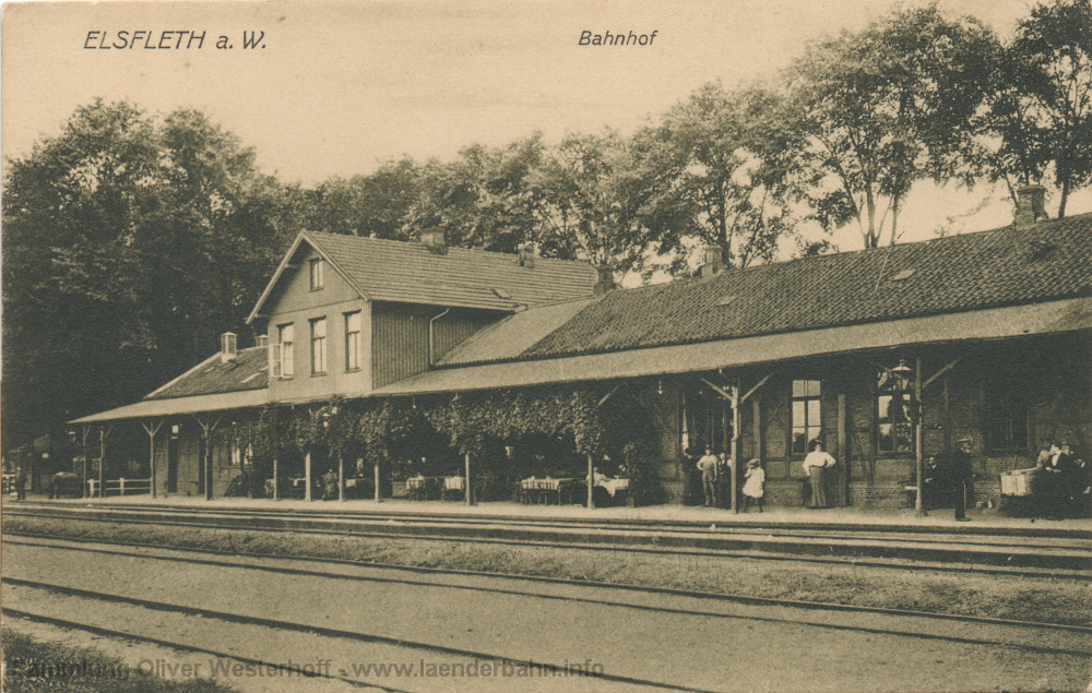 Um 1910 wurde diese Ansicht des Bahnhofs angefertigt.