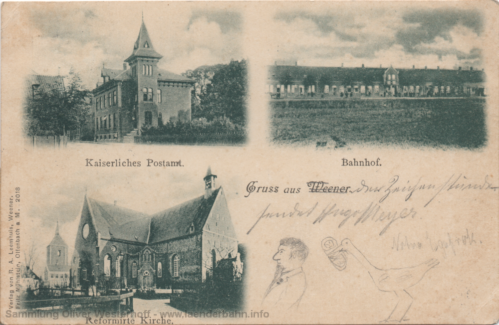 Eine Ansicht auf einer 1904 gelaufenen Ansichtskarte.