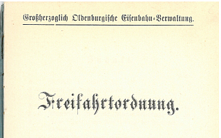 1899 - Freifahrtordnung