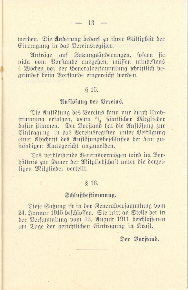 1915 - Satzung Verein Oldenburger Lokführer - Seite 13