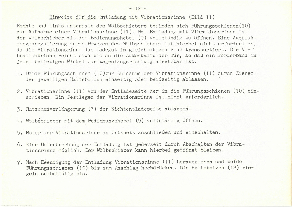 1962 - Ommv 72 Bedienungshinweise - Seite 16