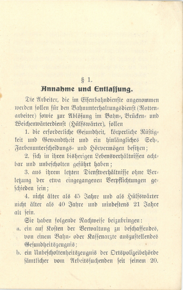 1908 - Arbeitsordnung und Lohnregelung für Rottenarbeiter und Hülfswärter - Seite 5