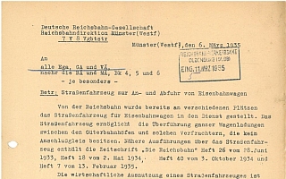 1935/1936 - Verschiedene Dokumente zum Einsatz von Culemeyer Straßenfahrzeugen